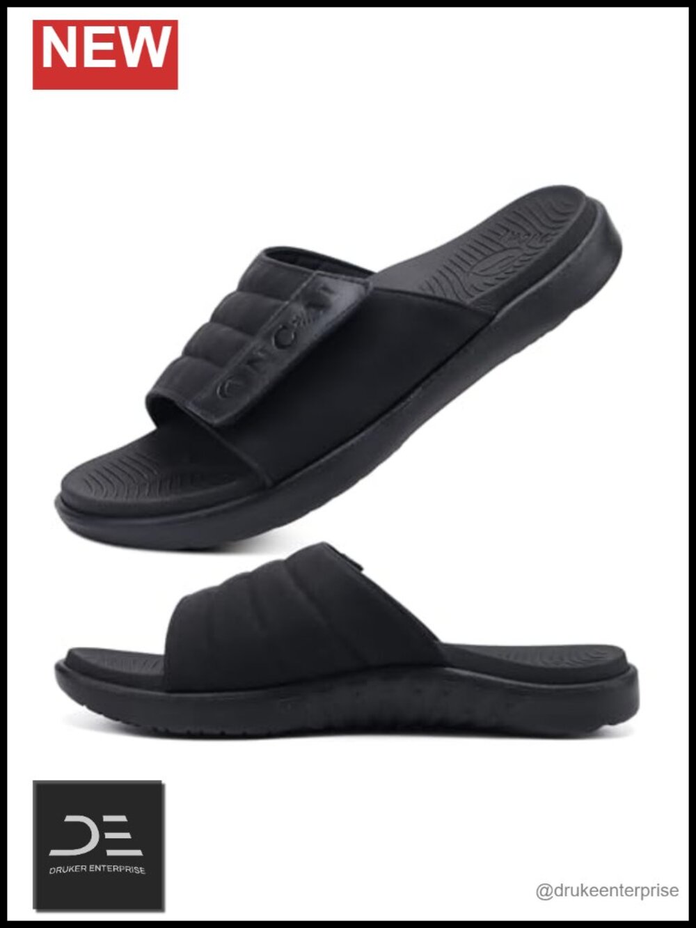 Men's Adjustable Orthotic Sandals with Arch Support - Athletic Sport Slides